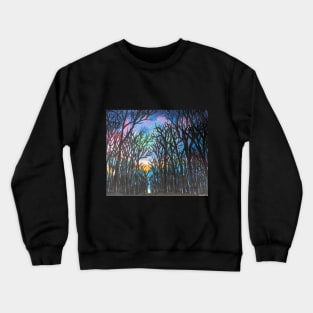 Forest at Night Crewneck Sweatshirt